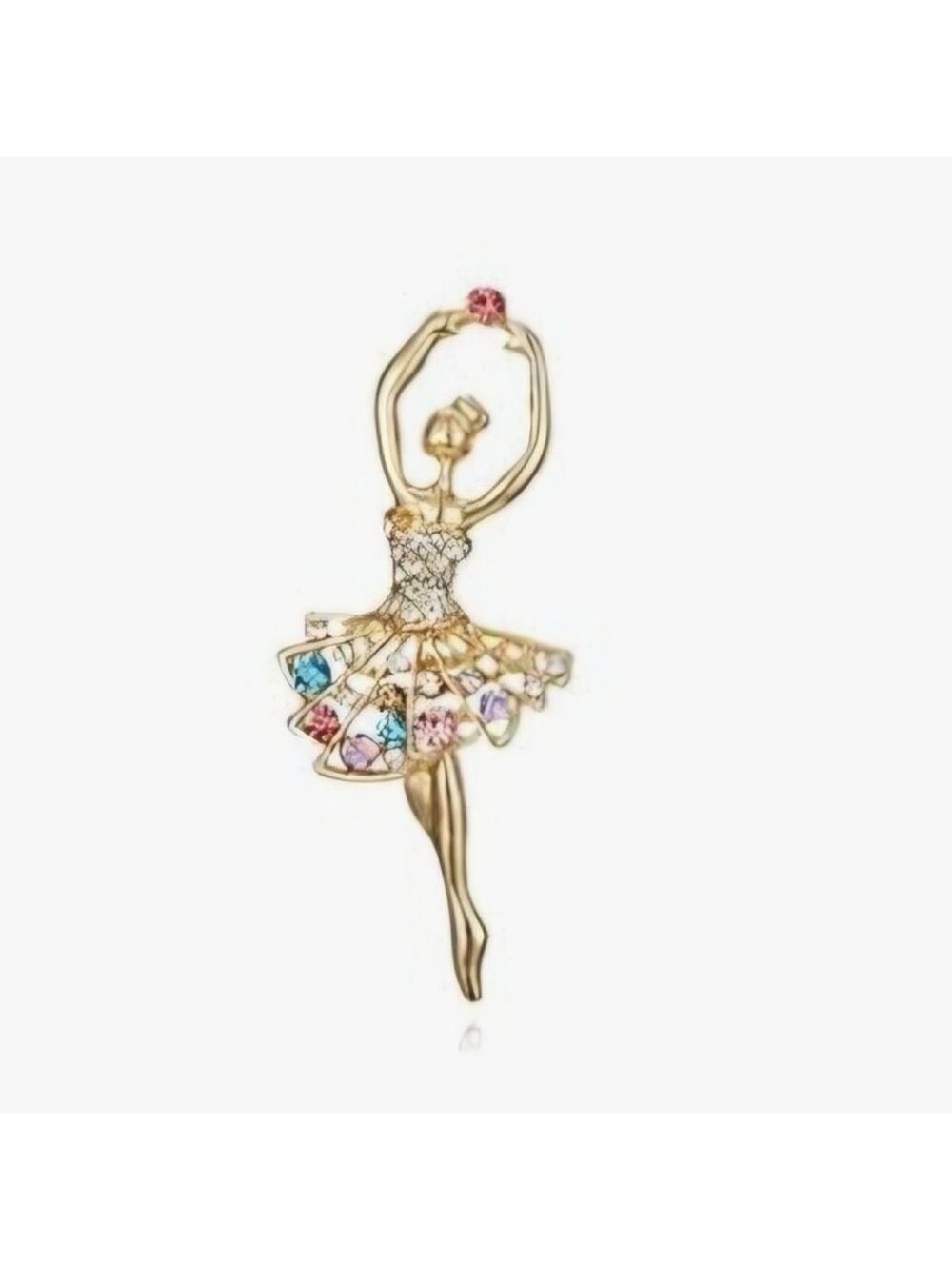 BALLERINA Gemstone and Pearl   Brooch